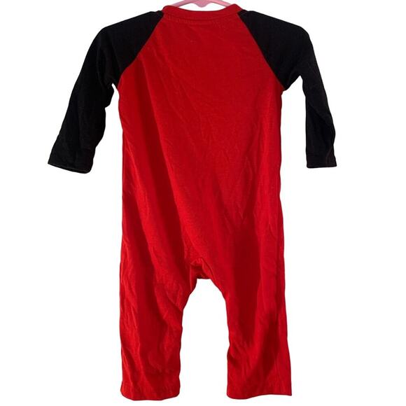 PATPAT Boy’s “Merry Christmas Ya Filthy Animal” Red/Black One Piece/Size: 3-6 Mo - Picture 2 of 6